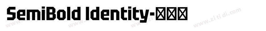 SemiBold ldentity字体转换 SemiBold ldentity字体转换
